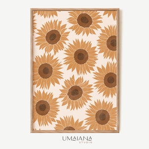 Arte de pared imprimible de otoño Impresión de girasol Impresiones de otoño Cartel de otoño Arte de pared de otoño Impresión de otoño Impresión de otoño Decoración de otoño Impresión digital