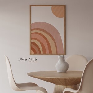 Abstract Rainbow Printable Wall Art Digital Print Neutral Wall - Etsy