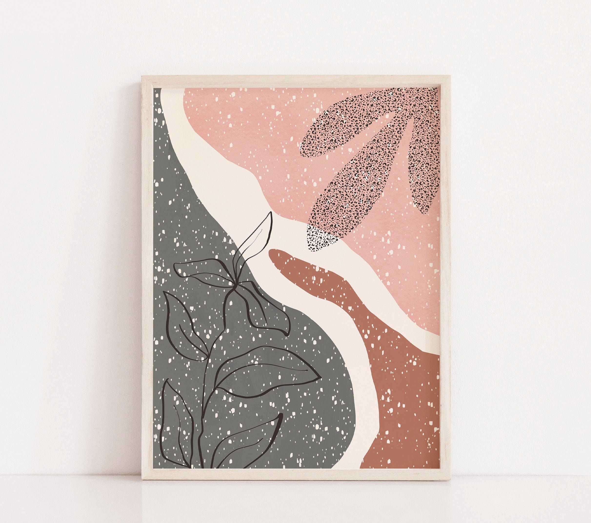 Botanical Printable Wall Art Digital Print Neutral Wall Art Boho Decor Abstract Art Print Instant Download Minimalist Print Modern Art