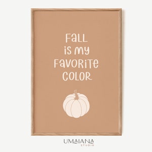 Arte de pared imprimible de otoño Arte de calabaza Impresiones de otoño Cartel de otoño Arte de pared de otoño Impresión de otoño Impresión de otoño Decoración de otoño Impresión digital