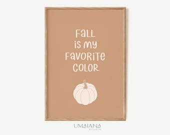 Fall Printable Wall Art Pumpkin Art Fall Prints Autumn Poster Fall Wall Art Autumn Print Fall Print Fall Decor Digital Print