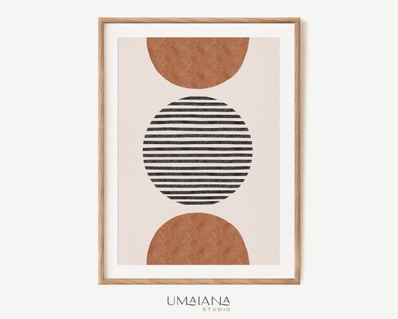 Geometric Printable Wall Art Digital Print Neutral Wall Art - Etsy