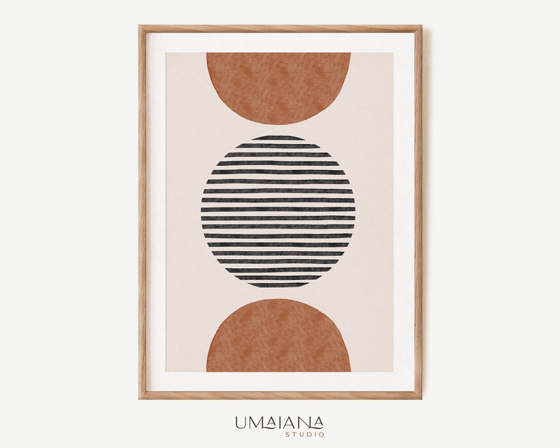 Geometric Printable Wall Art Digital Print Neutral Wall Art Etsy