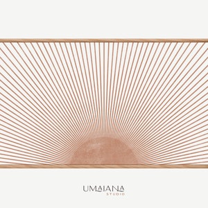 Samsung Frame TV Art | Frame TV Art 4K | Abstract Rising Sun TV Art | Boho Tv Wallpaper | Digital Download | Instant Download