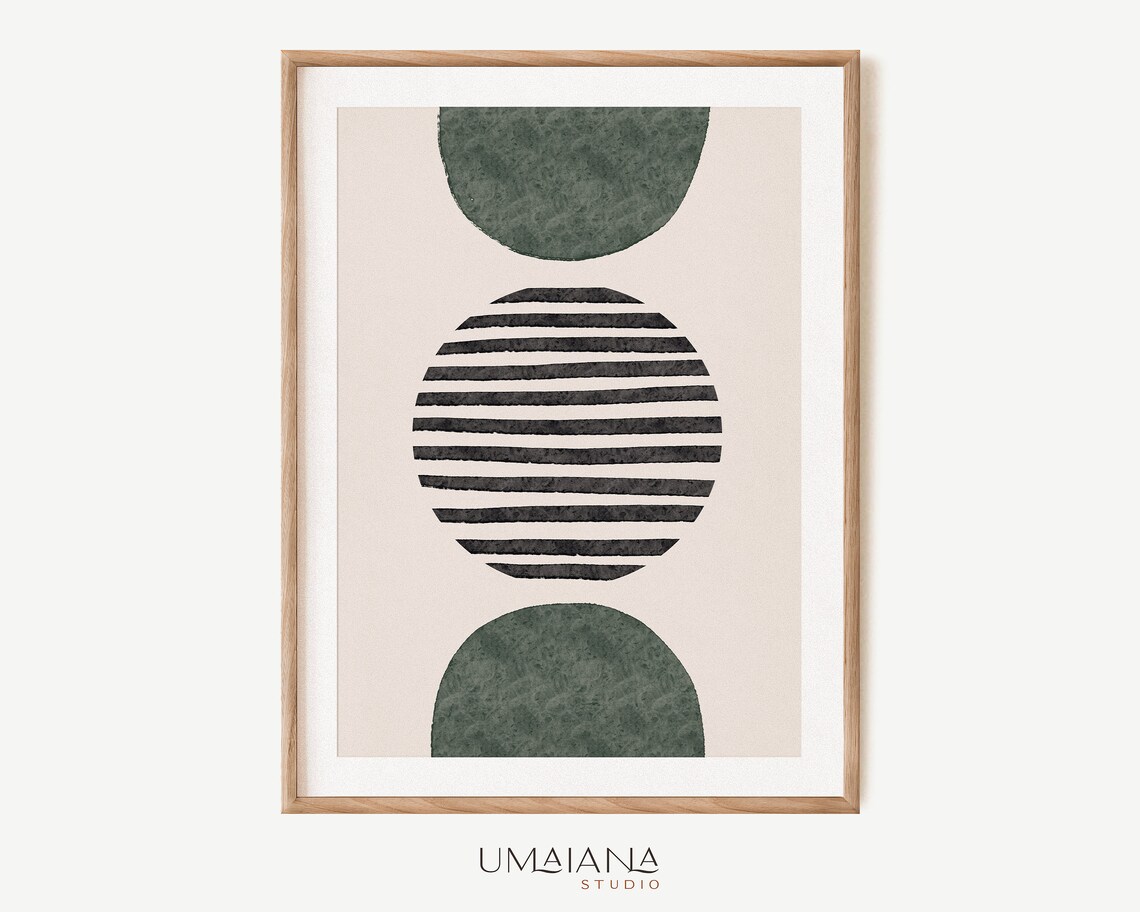 Geometric Printable Wall Art Digital Print Neutral Wall Art Etsy