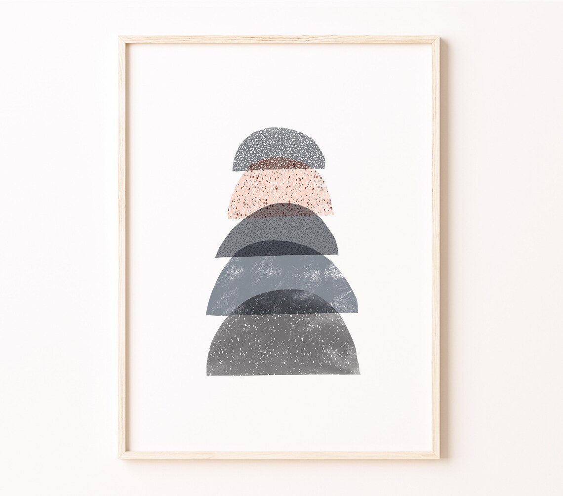 Geometric Printable Wall Art Digital Print Neutral Wall Art - Etsy