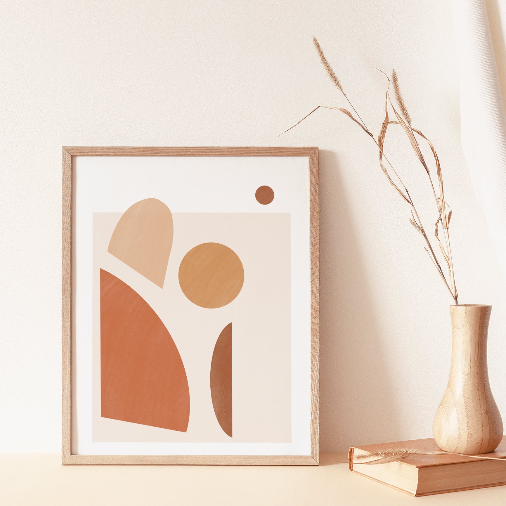 Geometric Printable Wall Art Digital Print Neutral Wall Art | Etsy