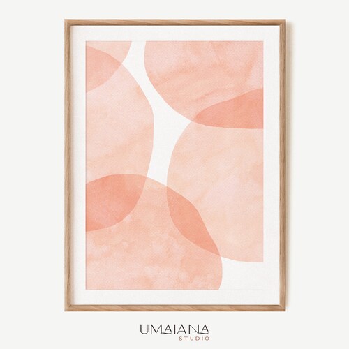 Pink Flower Printable Abstract Floral Print Instant Download - Etsy