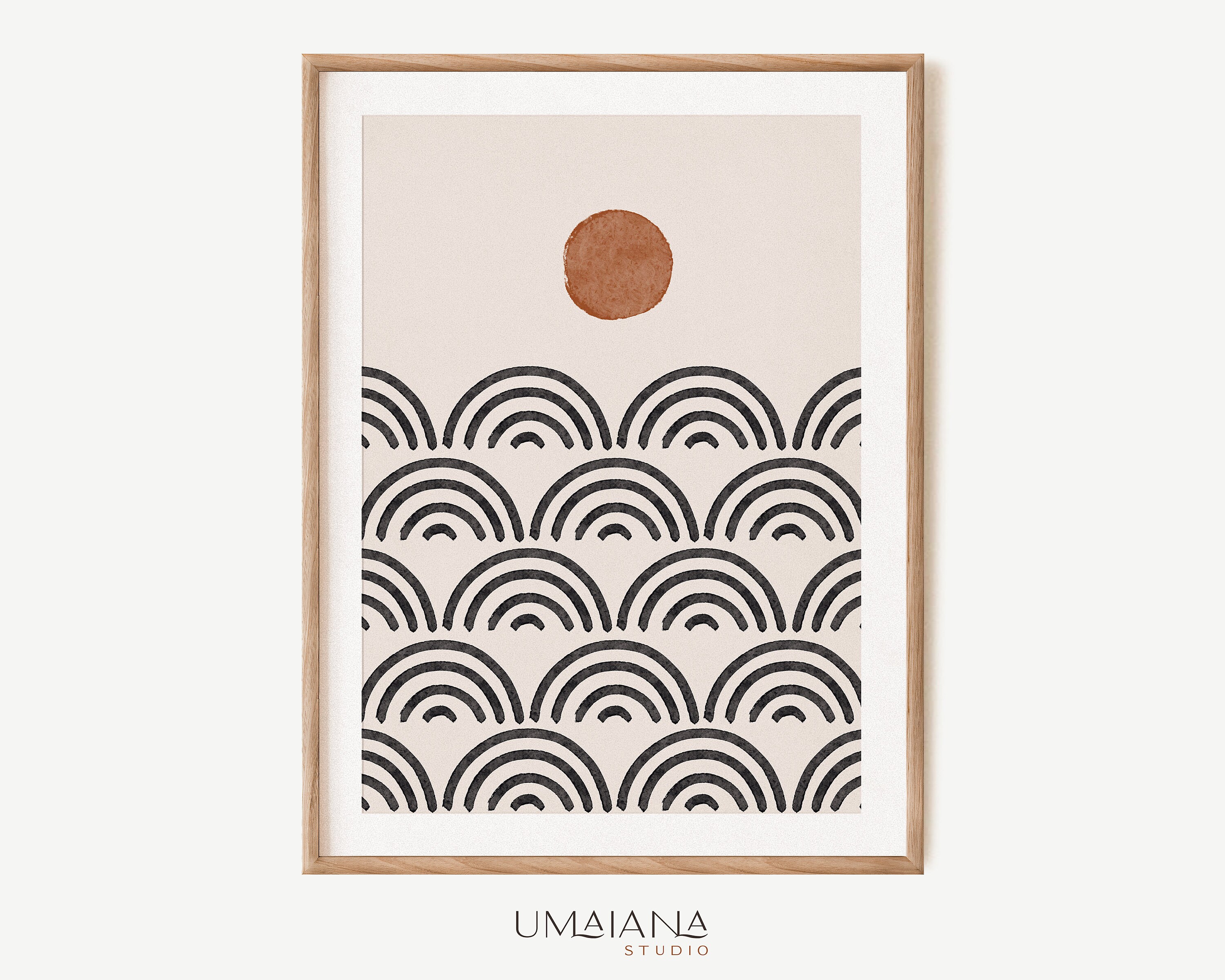 Geometric Printable Wall Art Digital Print Neutral Wall Art Etsy