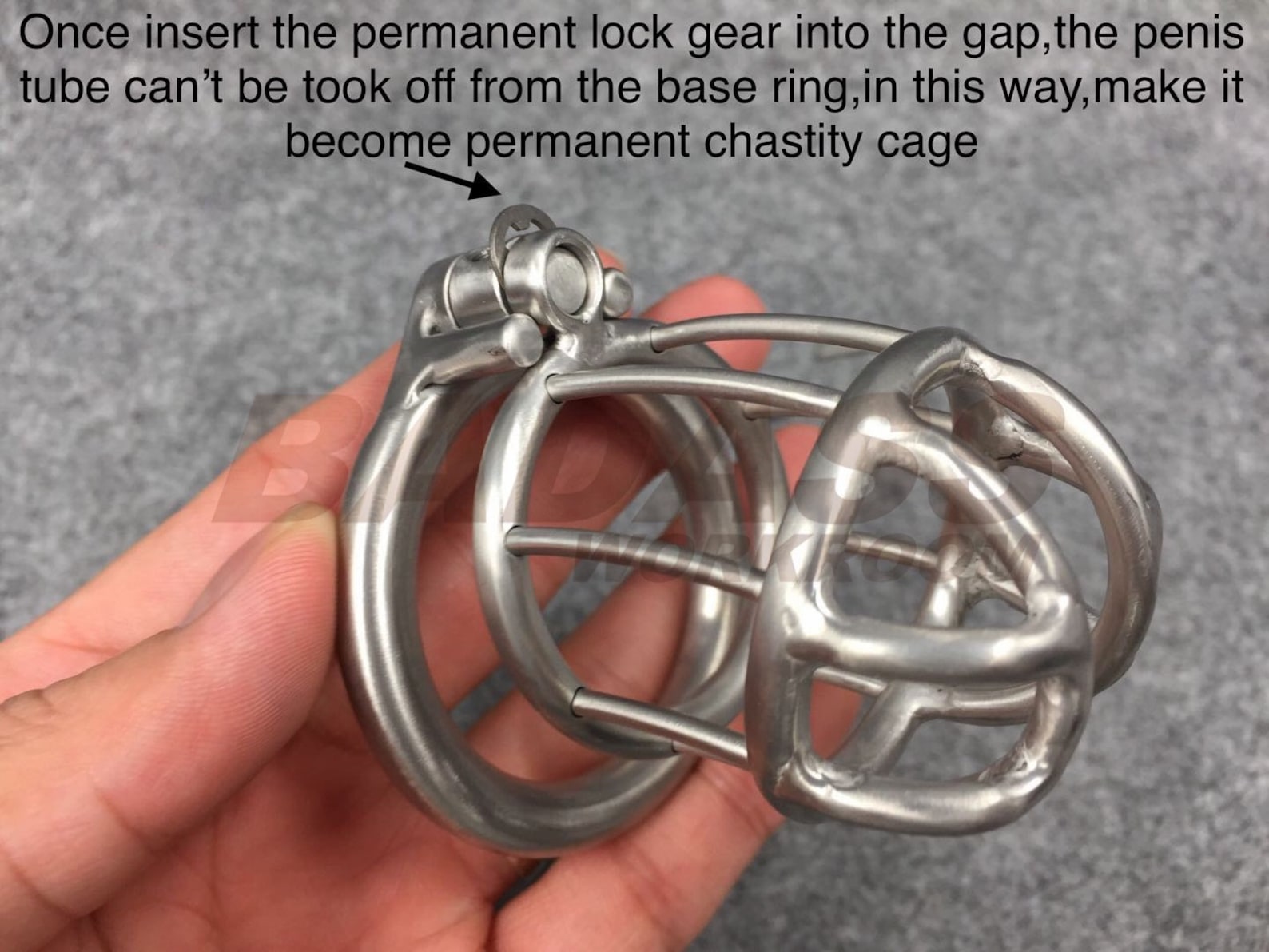 Customizable Chastity Cage Dual Lock System Stainless Etsy