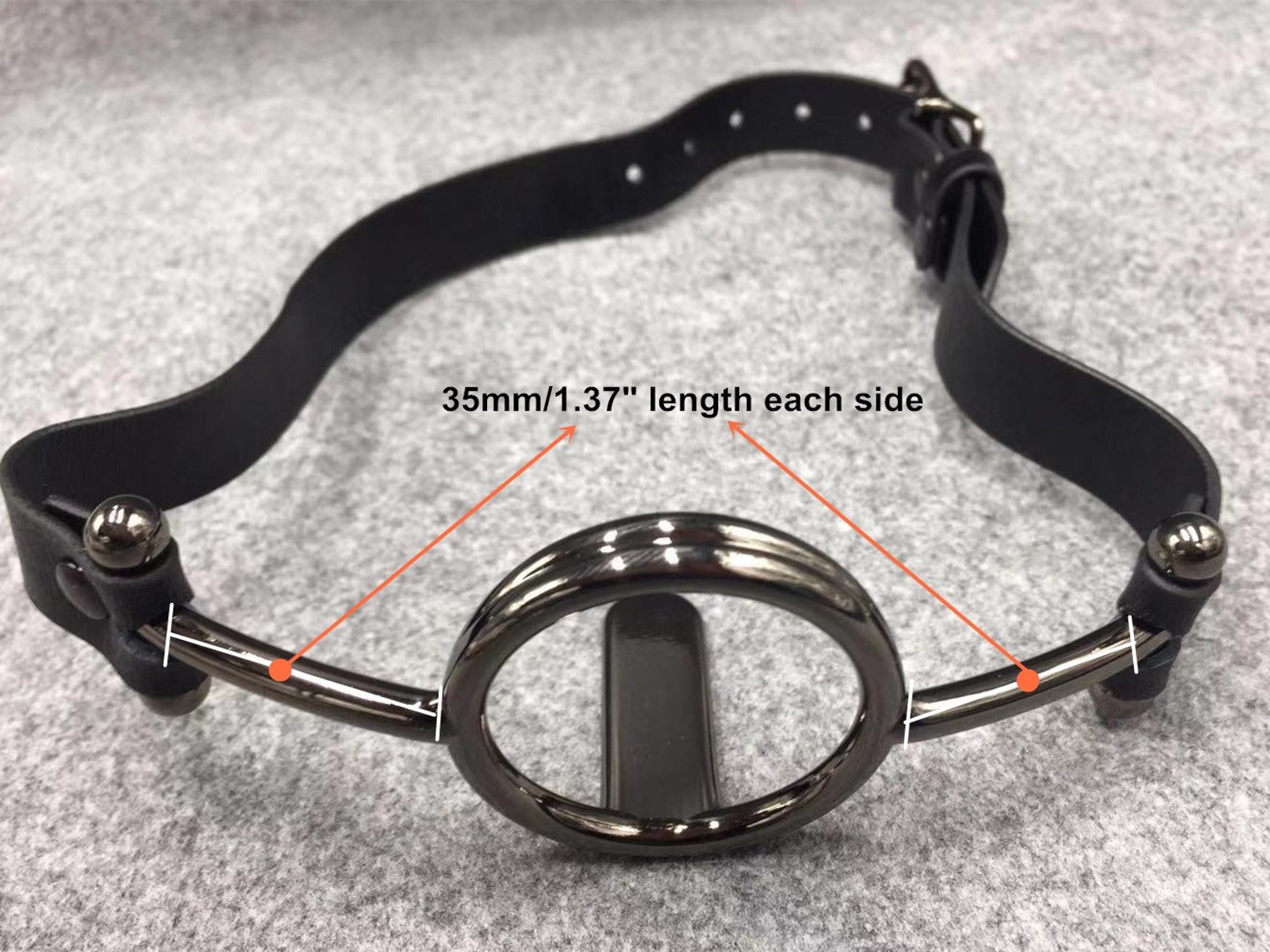 Luxury Open Mouth Gag Otype Ring Gag With Tongue Depresser Etsy