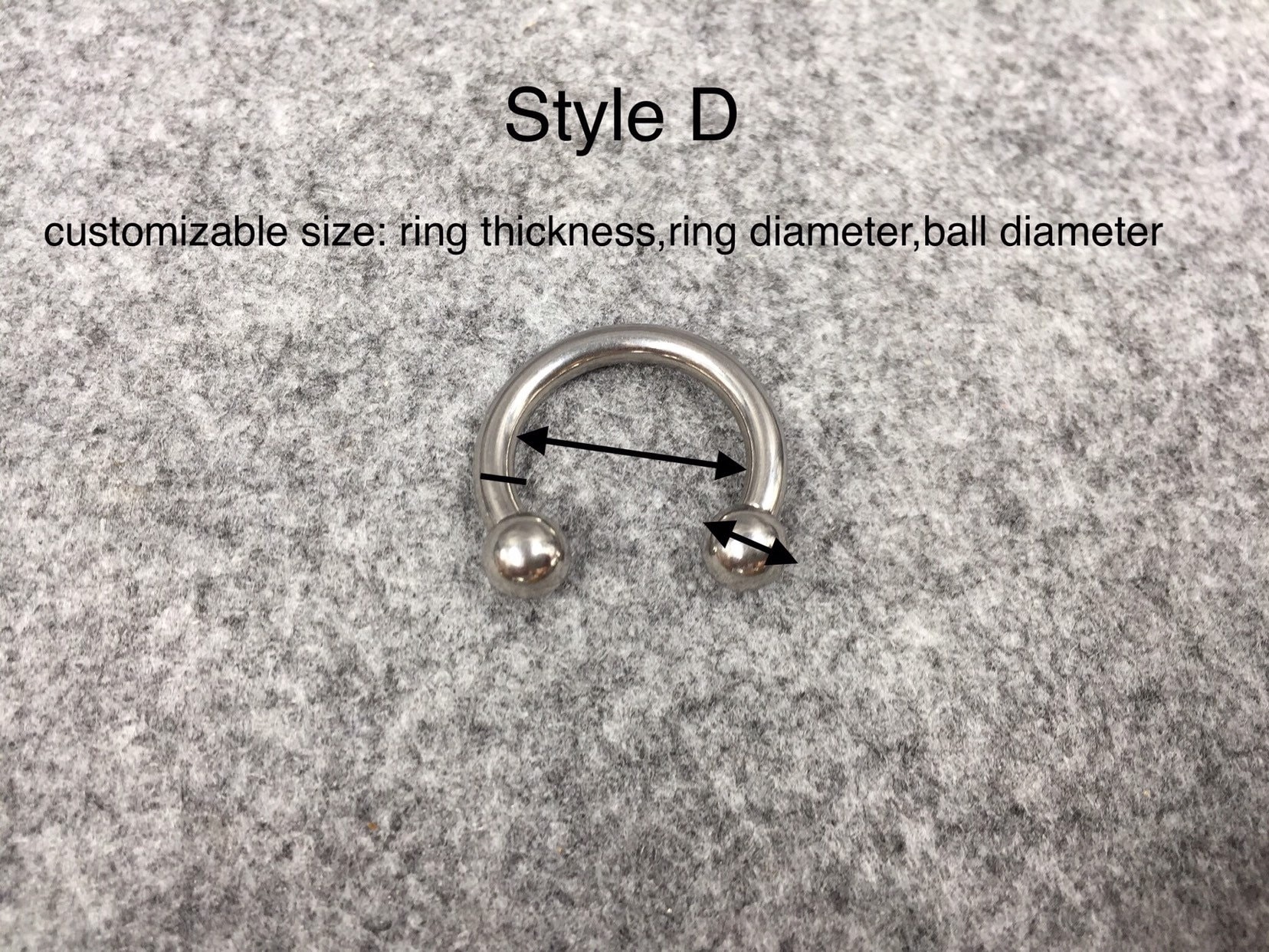 Customize Surgical Steel Body Jewelry Titanium Piercing Etsy UK