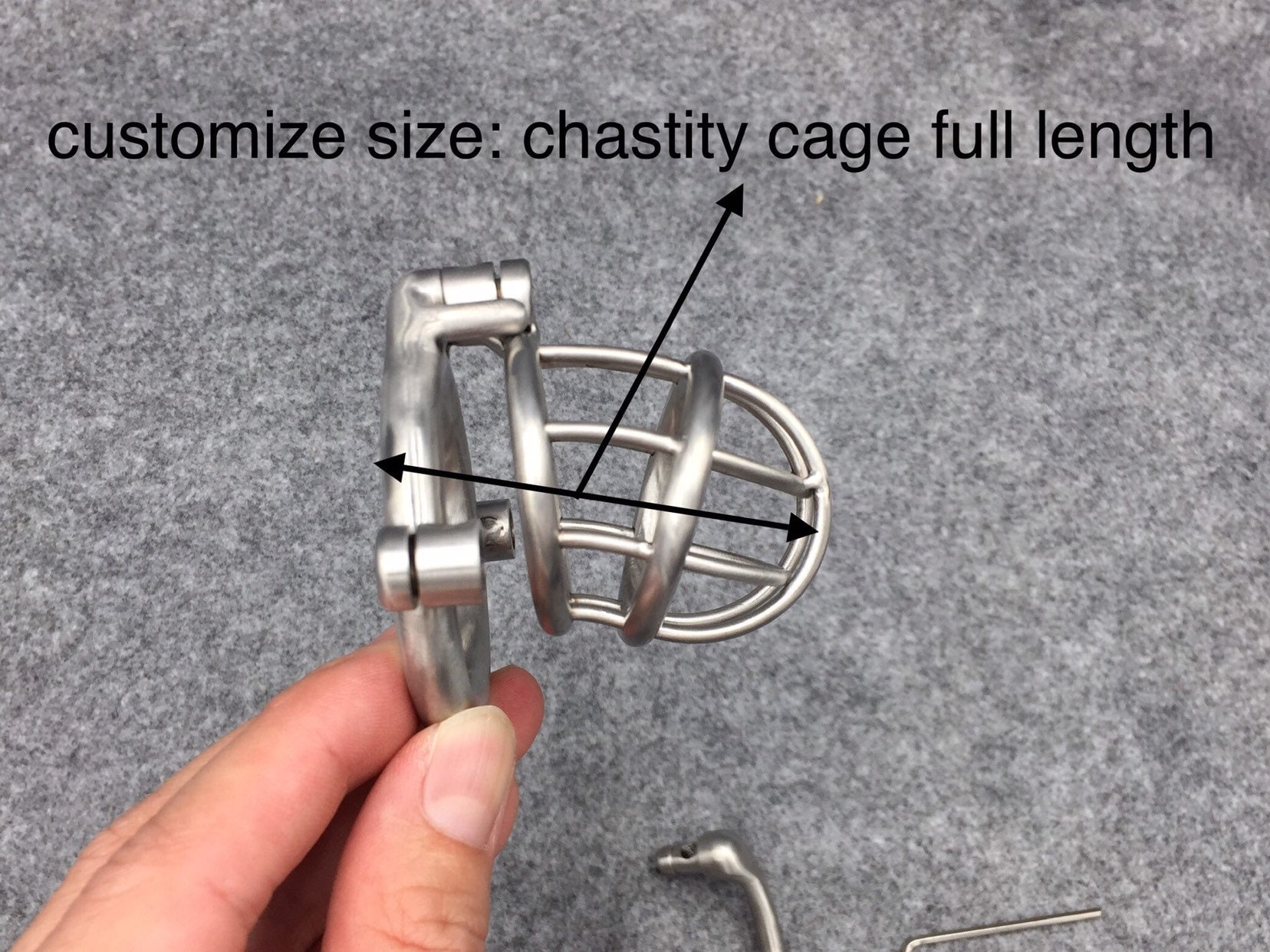 Customize Chastity Cage Dual Lock System Stainless - Etsy UK