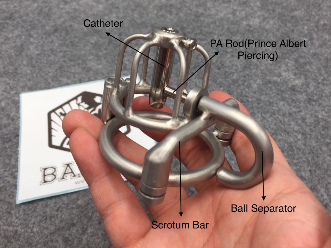 Customize Permanent Chastity Cage with Urethra Catheter Short Etsy
