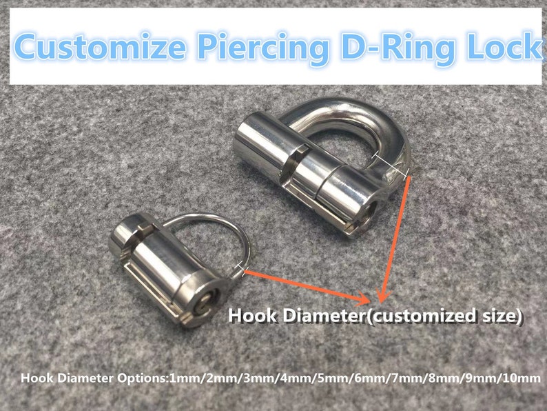 Customized Stainless Steel PA Lock Prince Albert Piercing Male Etsy