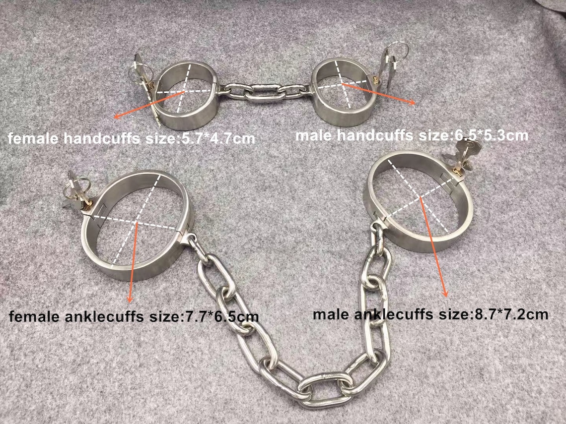 Stainless Steel Shackles Handcuffs and Ankle Cuffs Metal Etsy