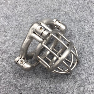 Customizable Chastity Cage With Lockable Frenum Hook Stainless  Steel/titanium Cock Cage BA-32 