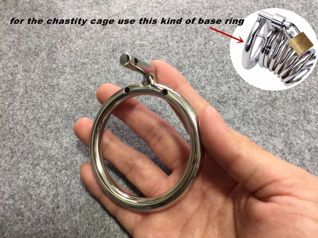 Single Locking Cock Ring - Mature Metal