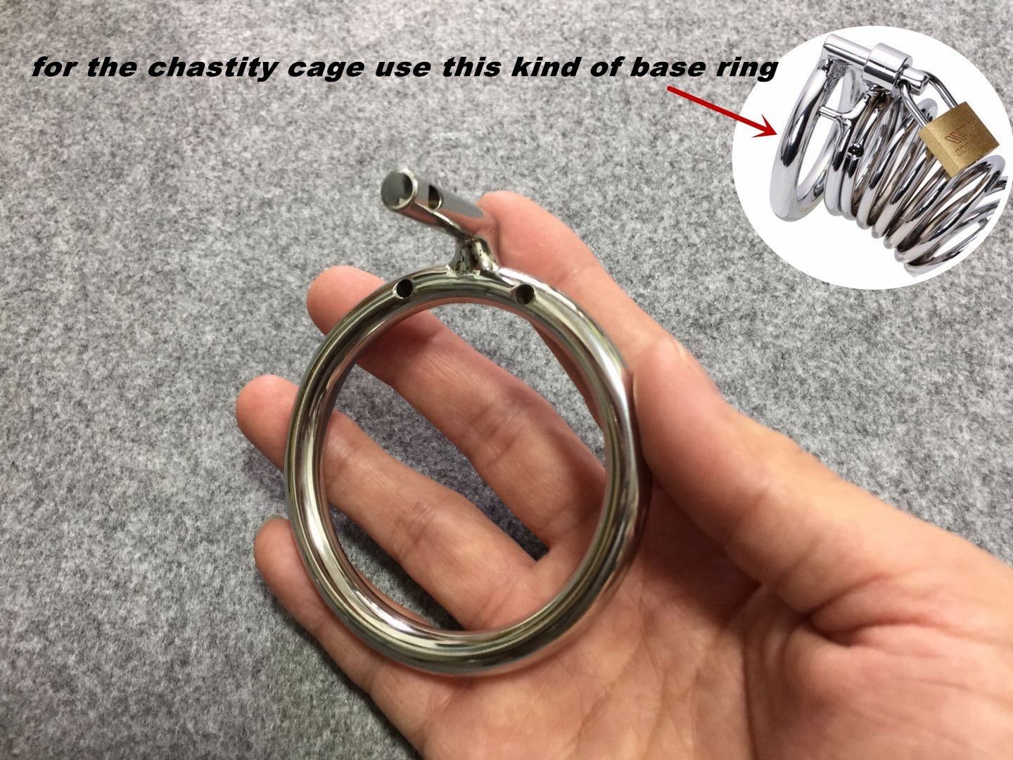 1pc Anneau De Pénis En Métal Cage Expérience L'ultime Mâle - Cage De  Chasteté En Acier - Jouets Sexuels Pour Homme