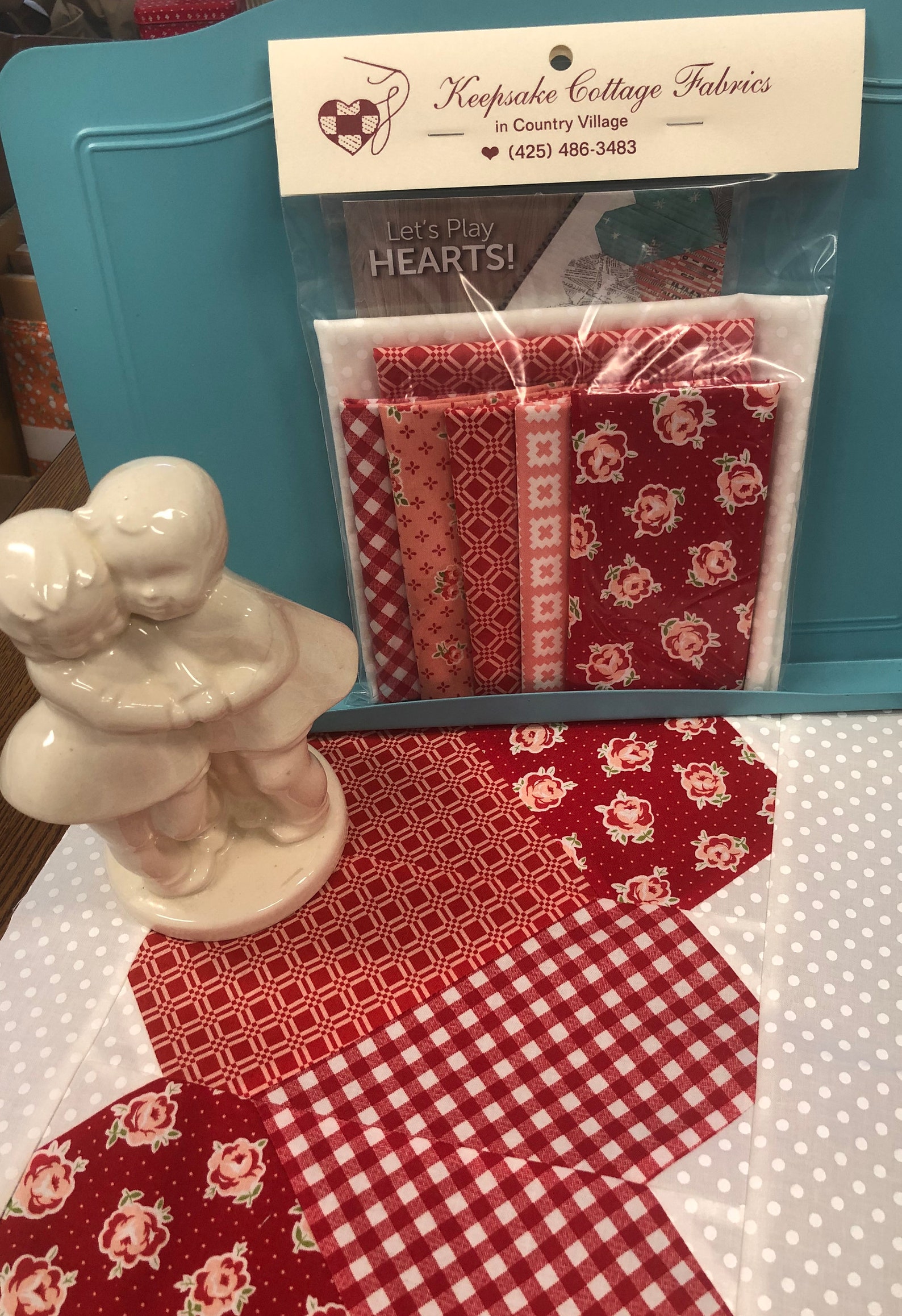 Let's Play Hearts Table Runner Kit Etsy