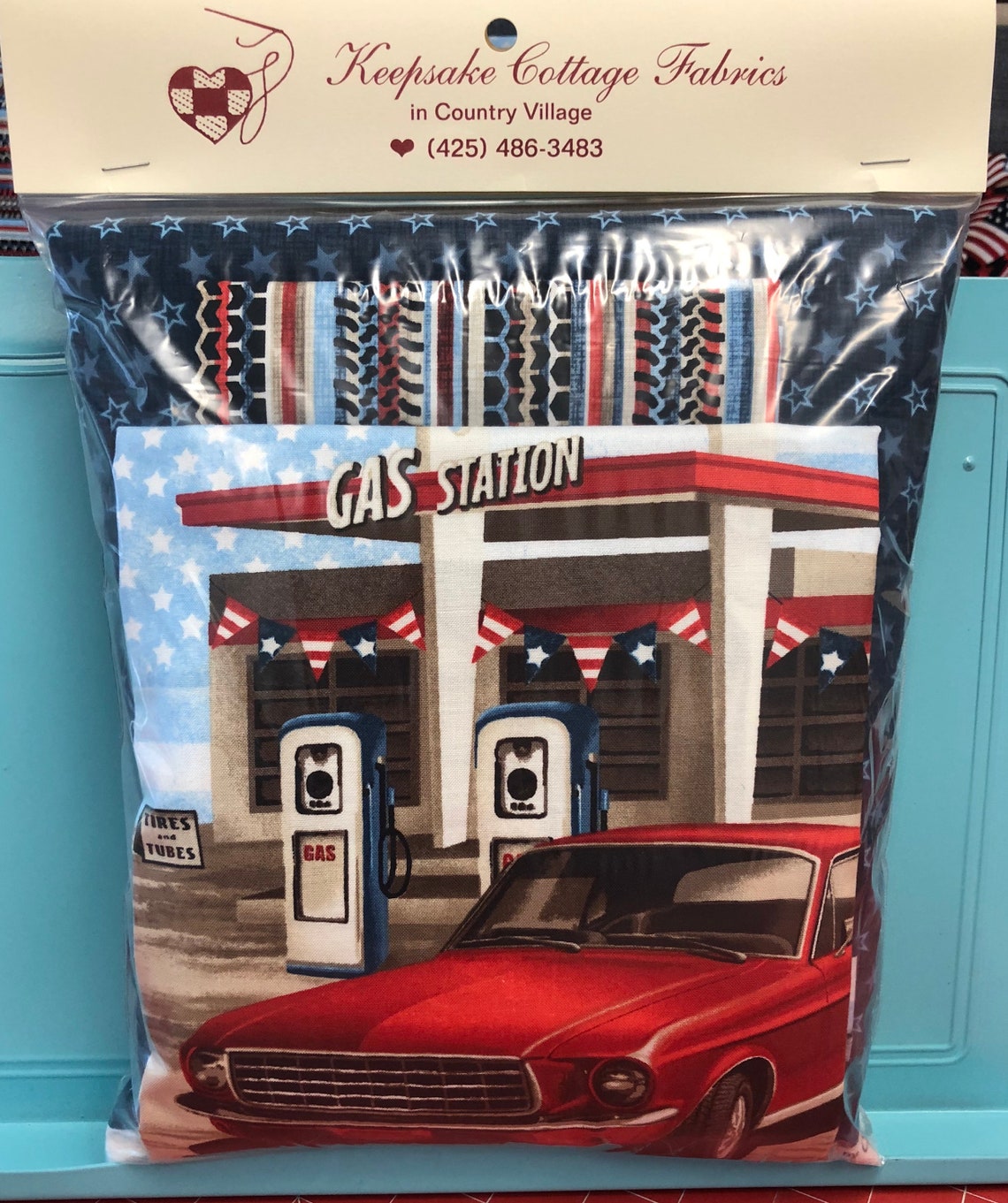 American Muscle Vintage Car Quilt Kit Etsy