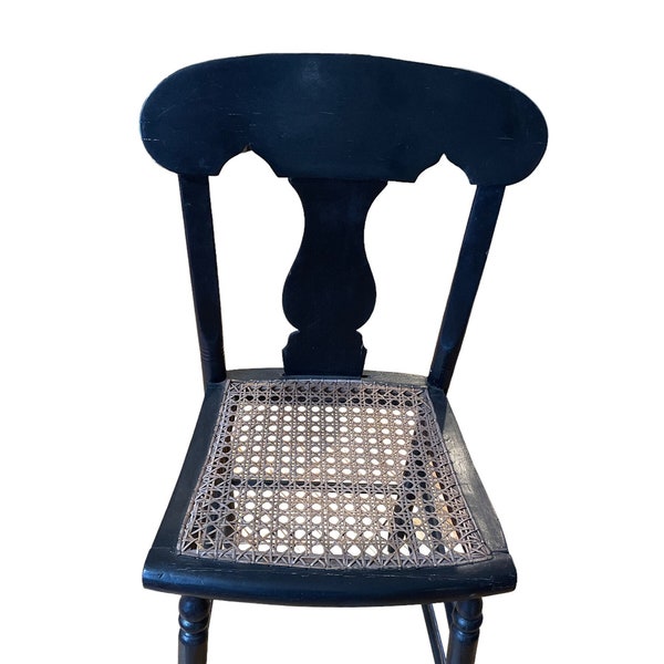 Black Cane Chair Etsy