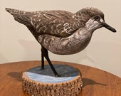 A nicely carved Golden Plover decoy mounted on an attractive base by well known Island carver David Broderick.