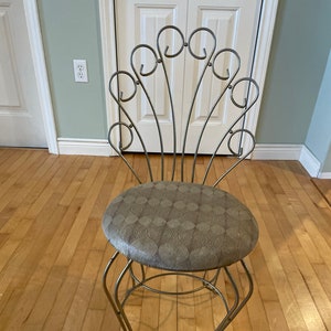 All Original Retro Vanity Chair Gold Metal Vanity Chair Dates