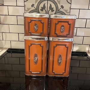 MCM Retro kitchen canister set made in Canada