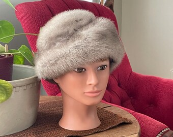 MINT CANADIAN LUTETIA MINK FUR HAT CAP WOMEN WOMAN SIZE ALL MINT CANADIAN LUTETIA MINK FUR HAT CAP WOMEN WOMAN SIZE 21.5  main image 4