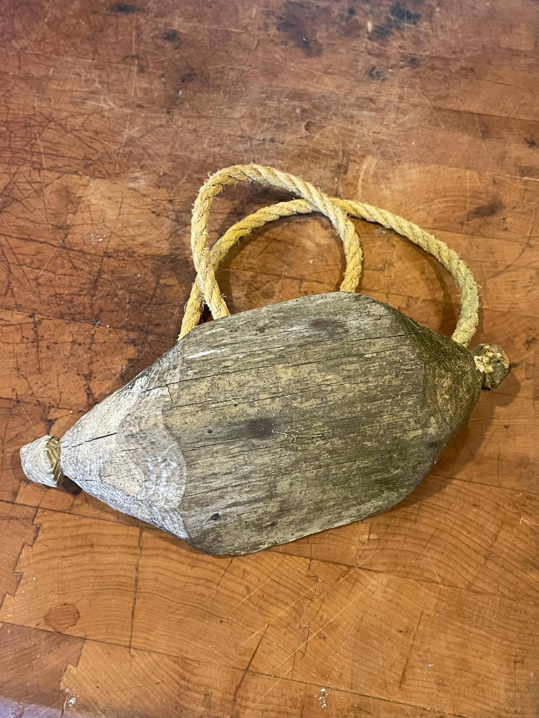 Antique Hand Carved Wooden Fishing Float | New Brunswick Maritime Folk ...