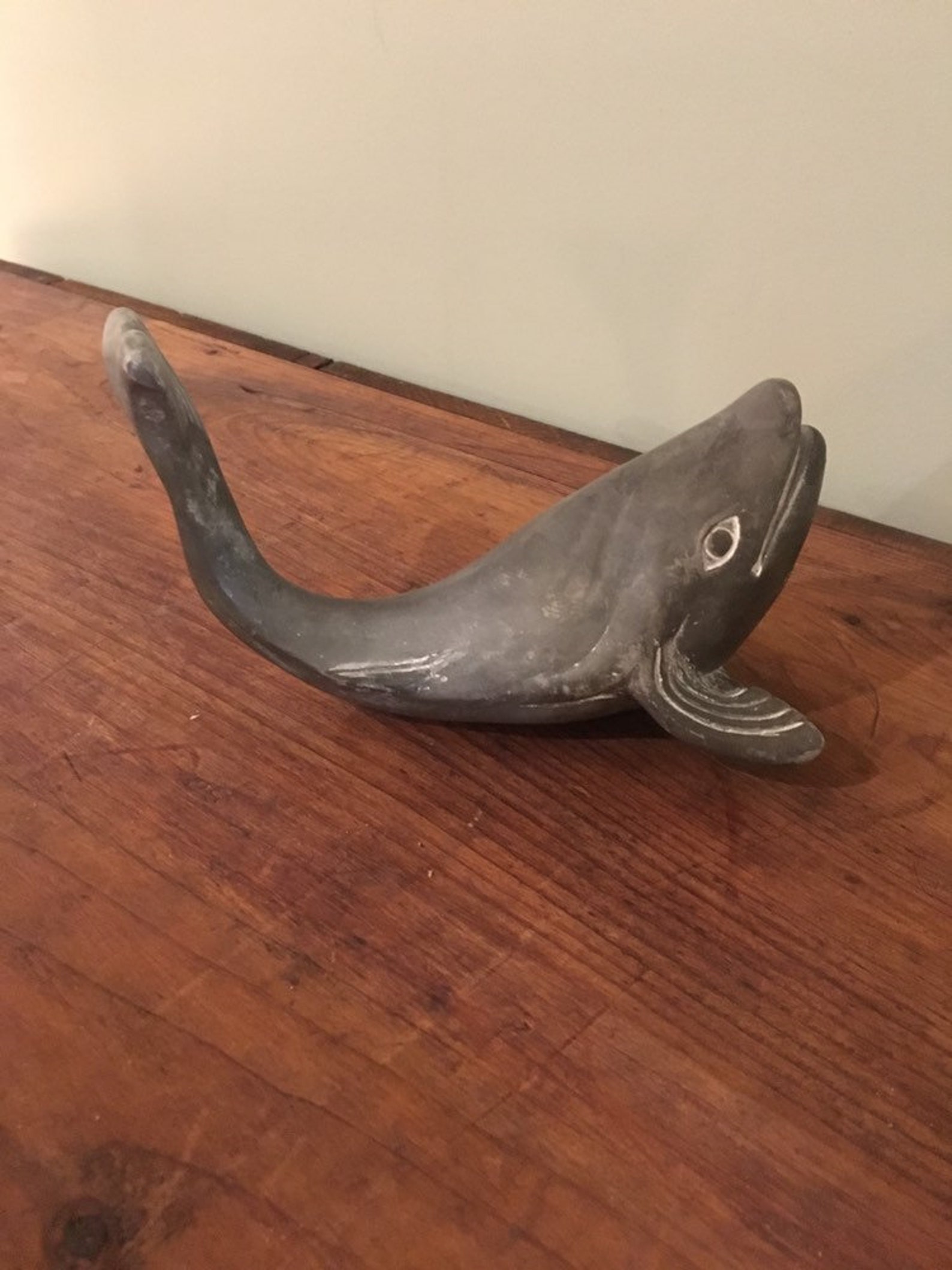 Hand Carved Soapstone Carving of a Whale Signed Aakdvark Etsy Canada