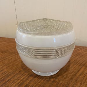 Art Deco milk glass ceiling shade