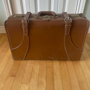Real leather  valise or suitcase