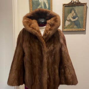Medium brown Mink fur jacket by American Ladies Tailoring of Atlantic Canada