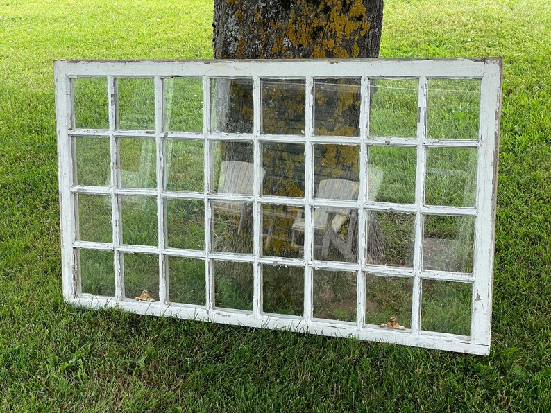 Wow! Rare Architectural Salvage ~ 32 Pane Rectangular Antique Window ...