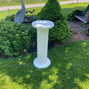 Stunning wooden Classical Greek Roman Column with Pedestal in Corinthian Style  -32" high
