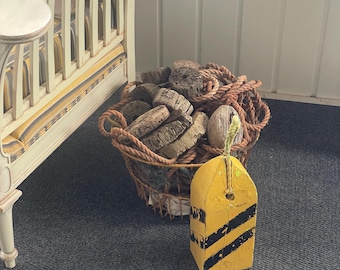 Vintage hand carved wooden PEI  lobster buoy   #2