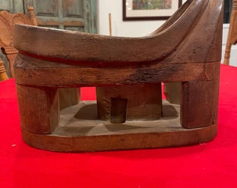Antique Wooden Millinery Woman's Hat Form