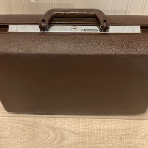 Vintage Samsonite Delegate Braun Hartschalen Aktentasche