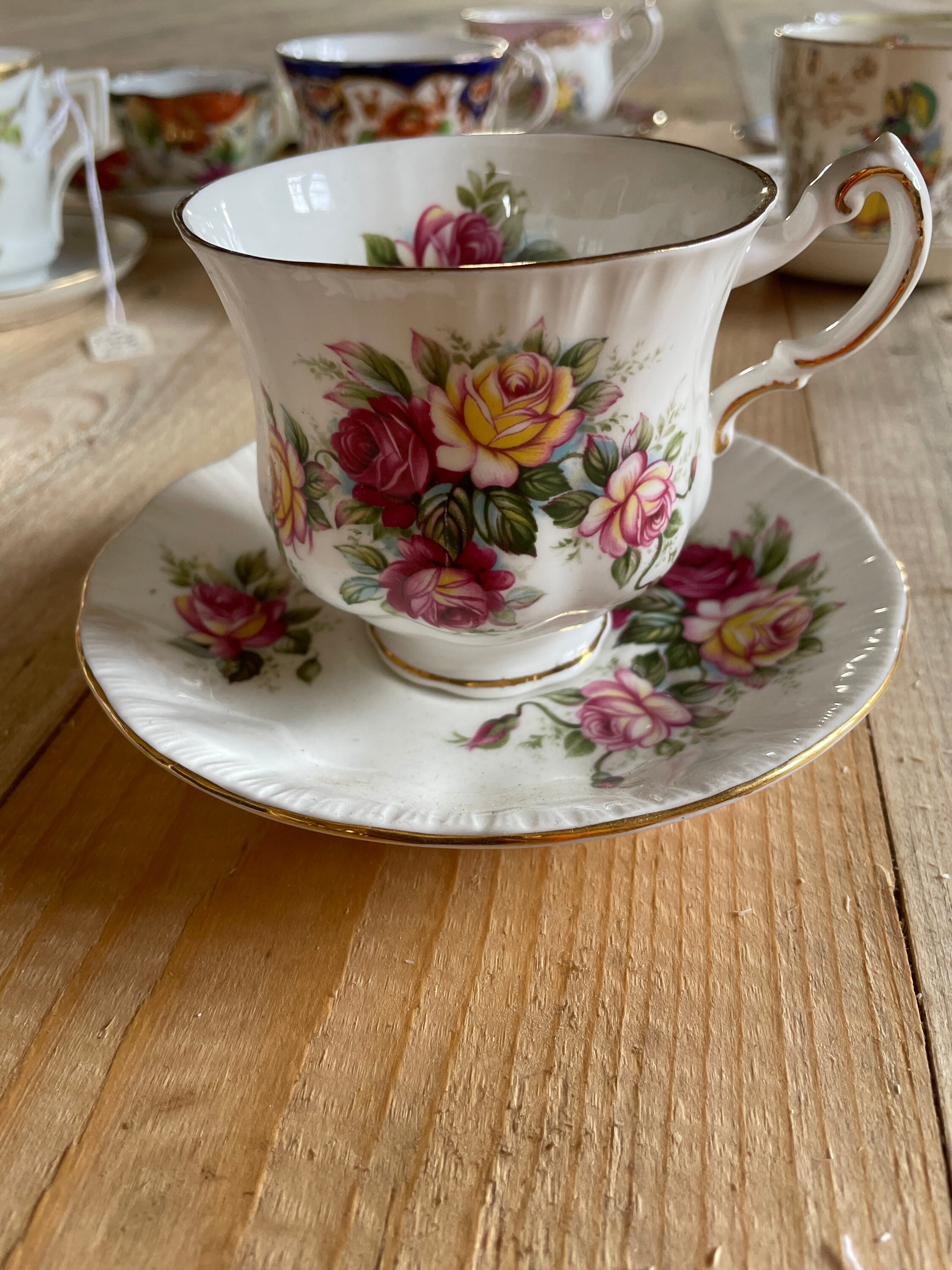 Grouping of 7 Fine Bone China Teacups - - Etsy Canada