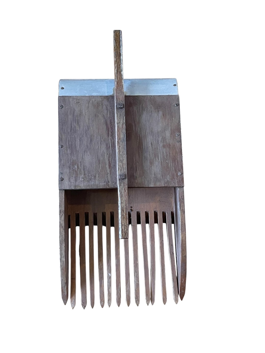 Antique Wooden Berry Picker Scoop | Handmade Blueberry Rake | Primitive ...