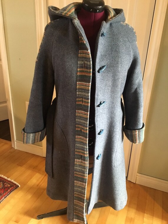 Vintage ladies' wool duffle coat