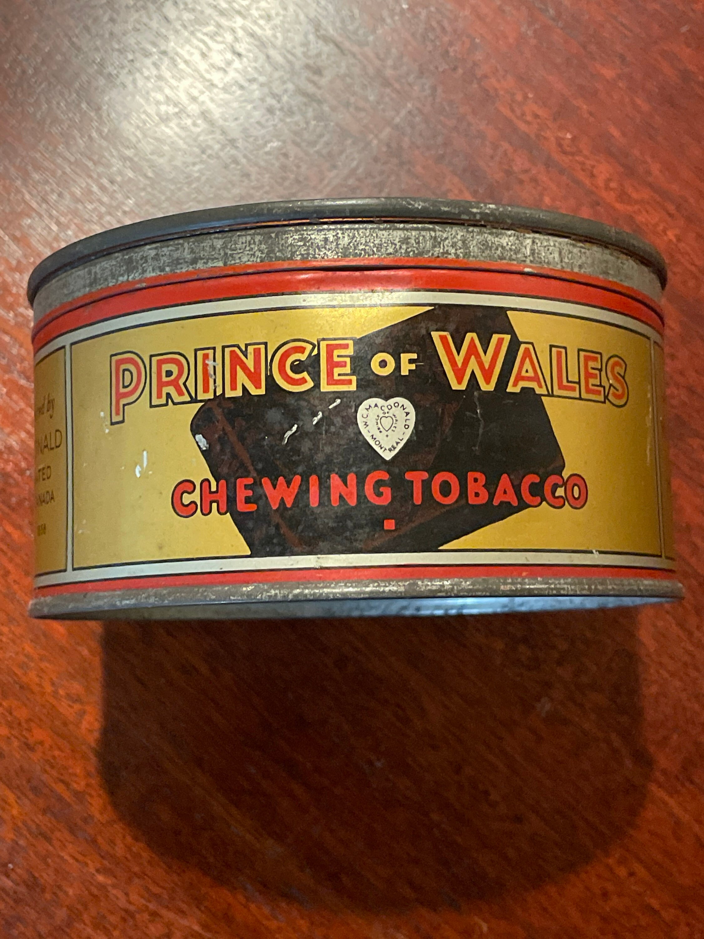 Prince of Wales Chewing Tobacco Tin in Good Condition