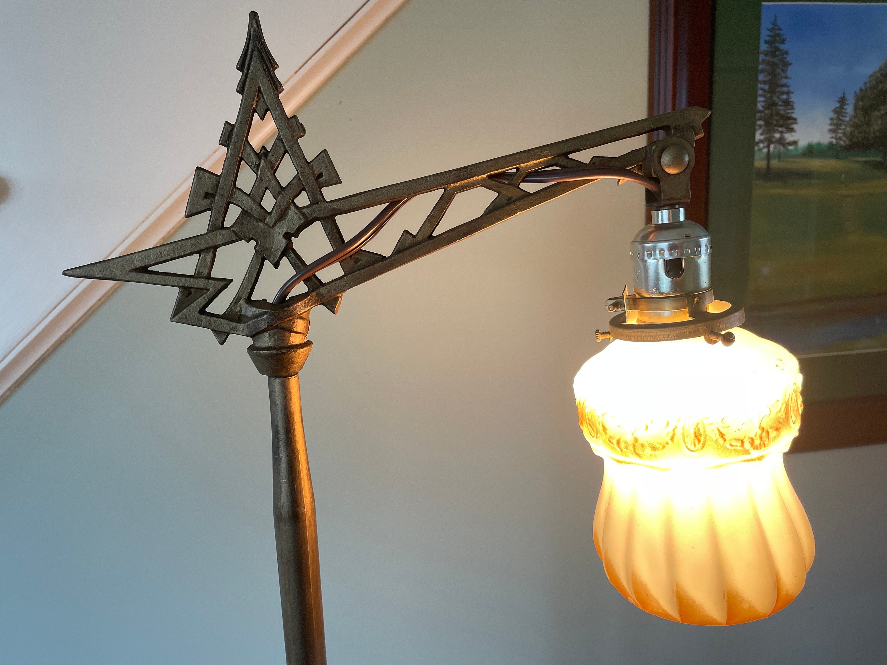 Art deco cheap bridge lamp