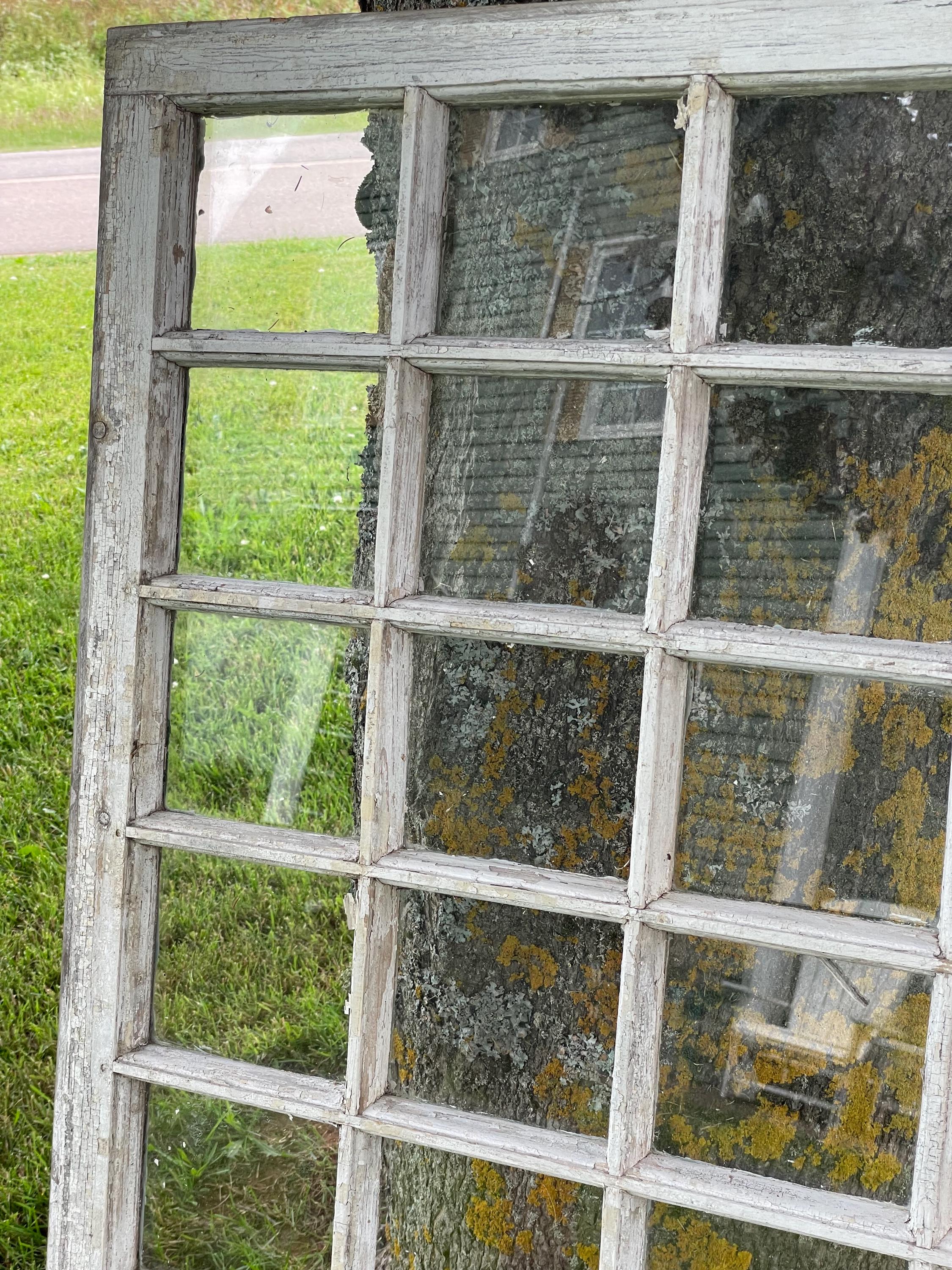Wow! Rare Architectural Salvage ~ 32 Pane Rectangular Antique Window ...