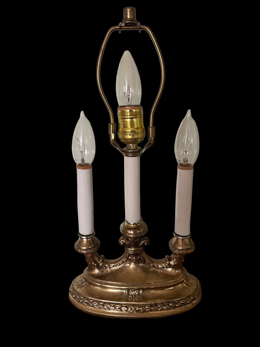 Vintage Candelabra Table Lamp Etsy