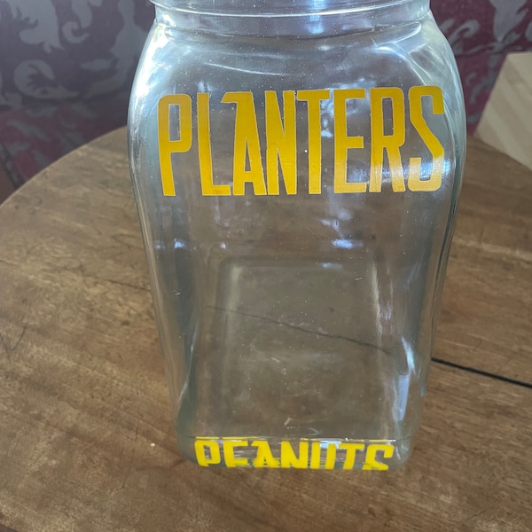 Vintage Planters Peanuts store display jar without the original cover from the 1940's!!