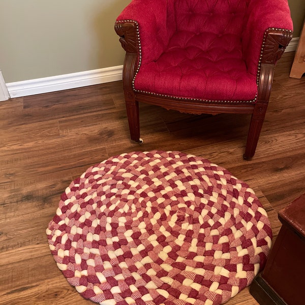 Wool Braided Rug Etsy