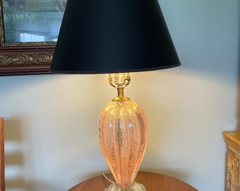 Stunning made in Italy 1950s venetian murano glass table lamp